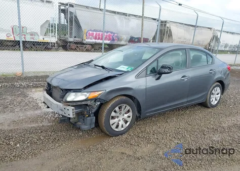 2012 Honda Civic Lx from USA, damaged, VIN 19XFB2F50CE389480